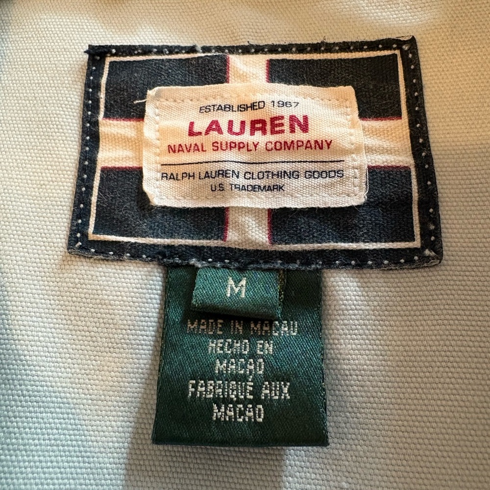 Ralph Lauren Naval Supply Company St Martin Tropical Boat Barn Coat Fish Palms - Picture 8 of 11